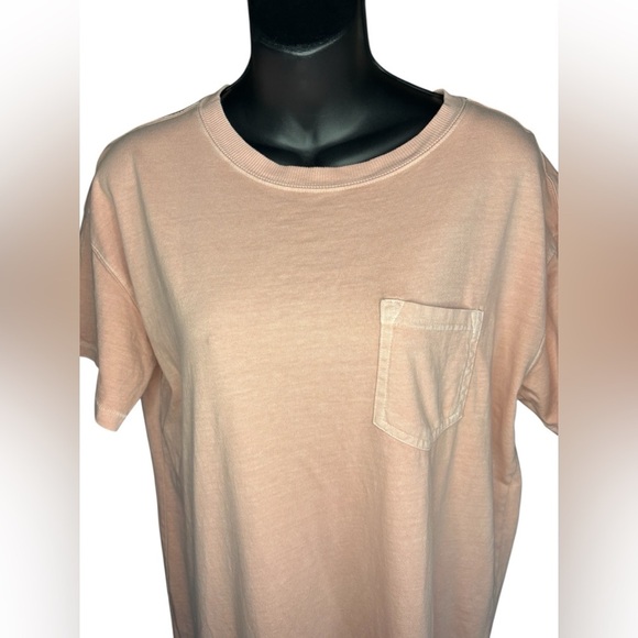 Old Navy women’s soft pink 100% cotton T shirt dress in a sz M tall preloved - Picture 3 of 5